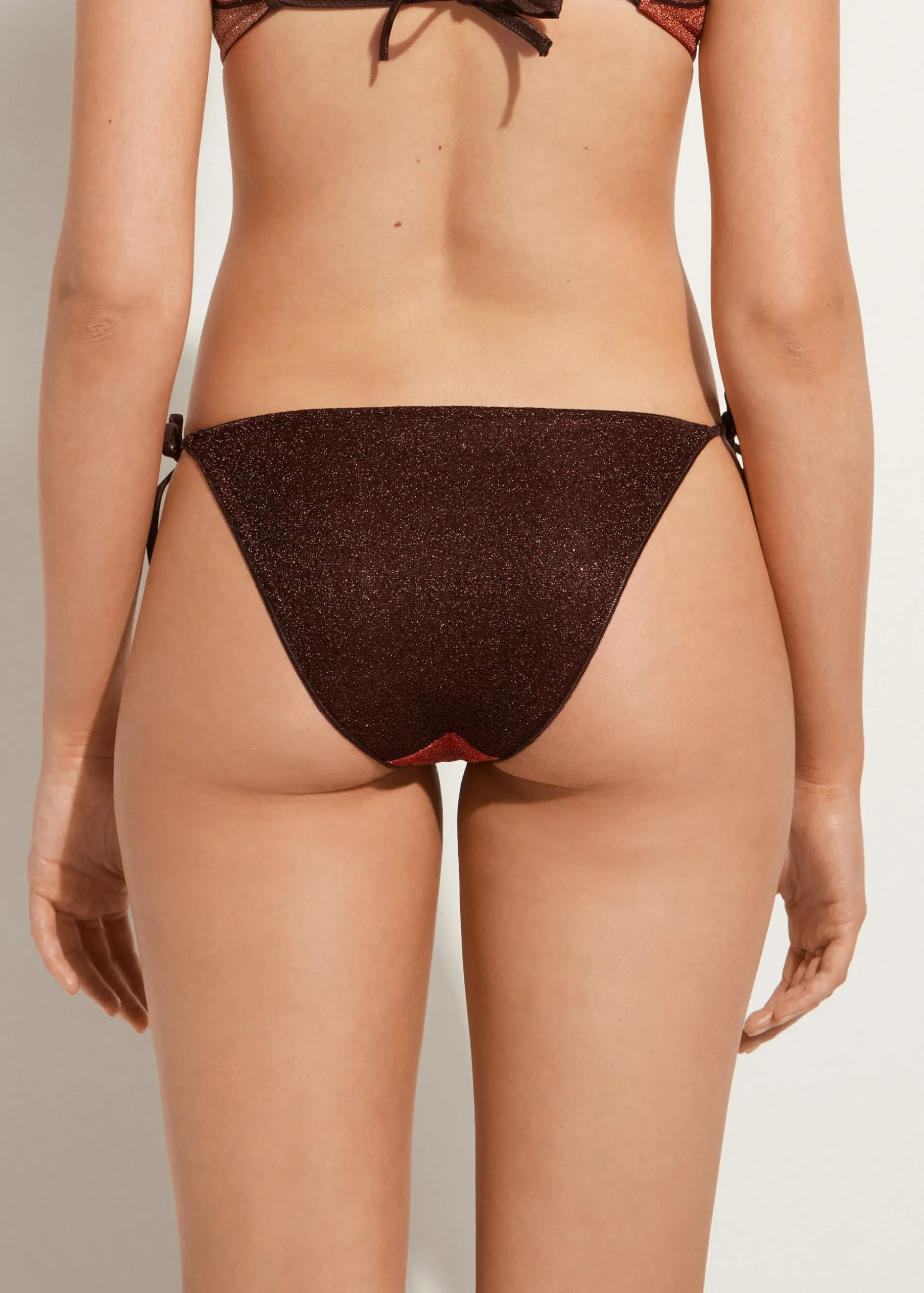 Bas De Maillot A Lanieres Et Fibres Metalliques Lisbona