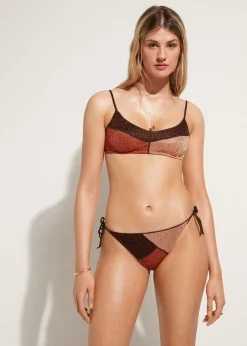 Bas De Maillot A Lanieres Et Fibres Metalliques Lisbona