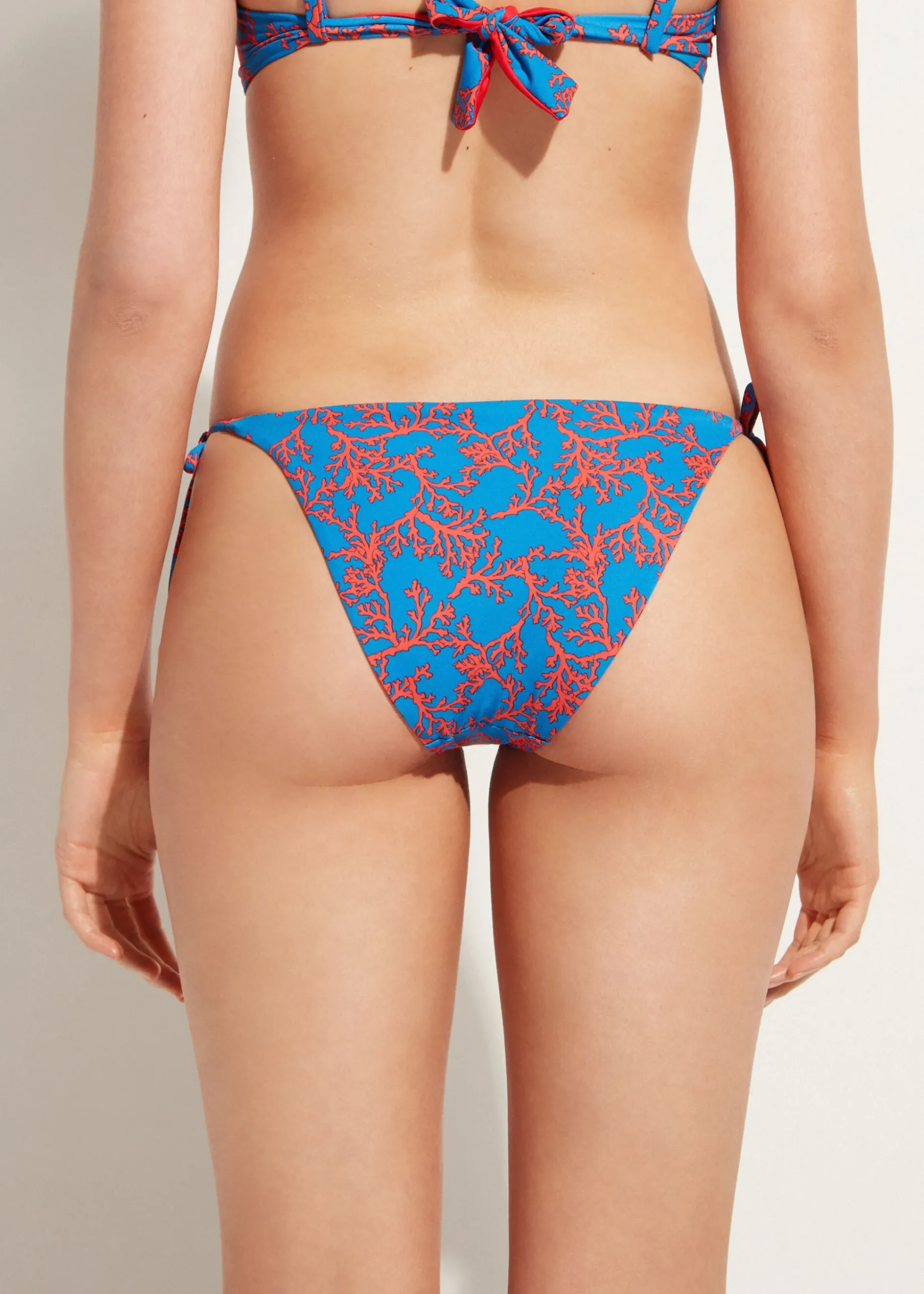 Bas De Maillot A Lanieres Motifs Corail Bali