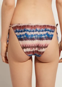 Bas De Maillot A Noeuds Tie-Dye Avec Noeuds Formentera