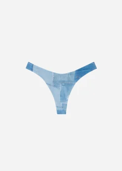 Bas De Maillot Bresilien Denim Echancre Ibiza