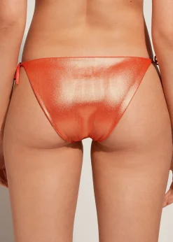 Bas De Maillot Lanieres Effet Enduit Antigua