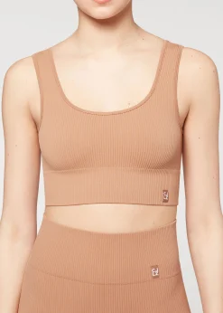 Brassiere Sport Sans Coutures Cotelee