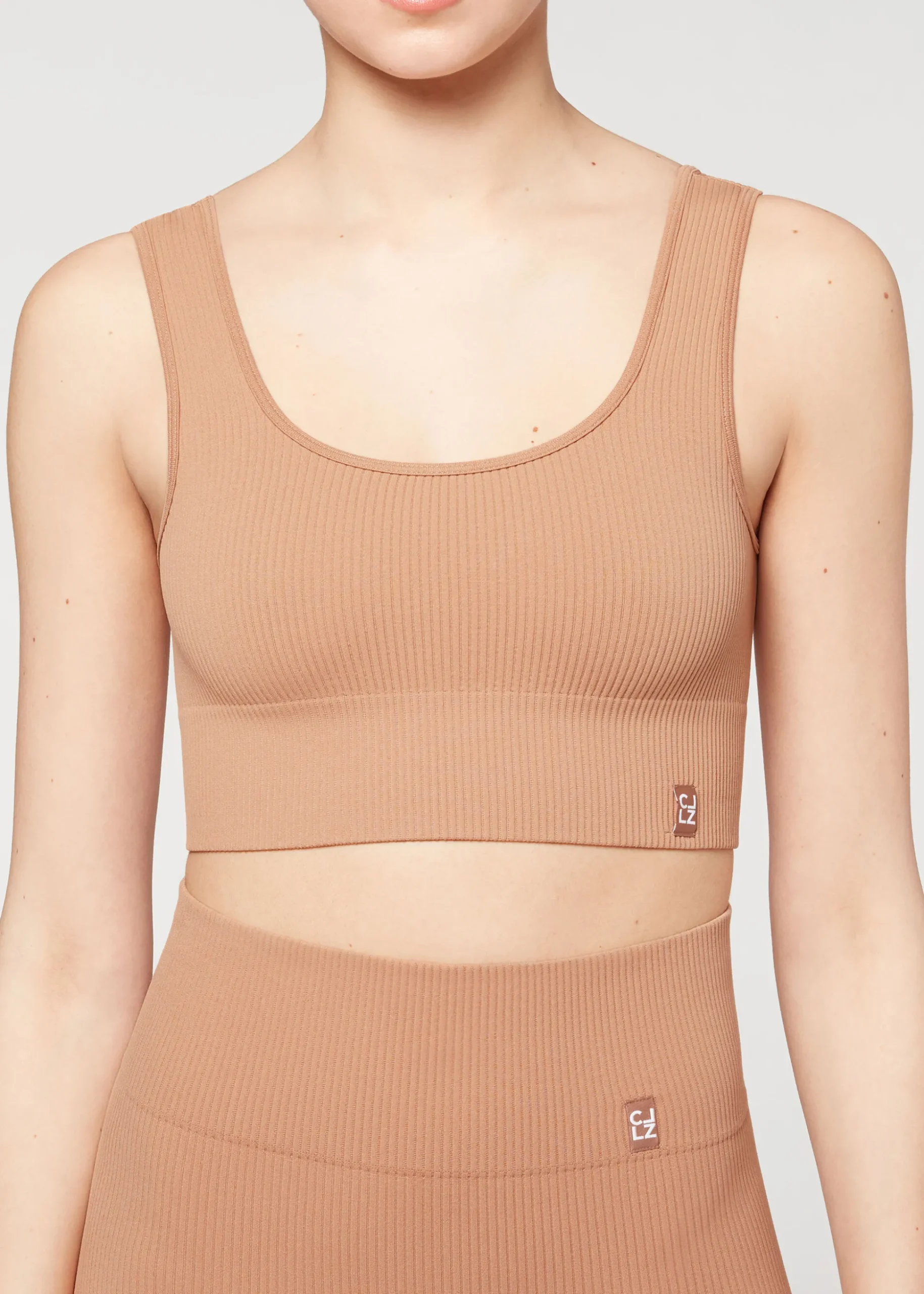 Brassiere Sport Sans Coutures Cotelee