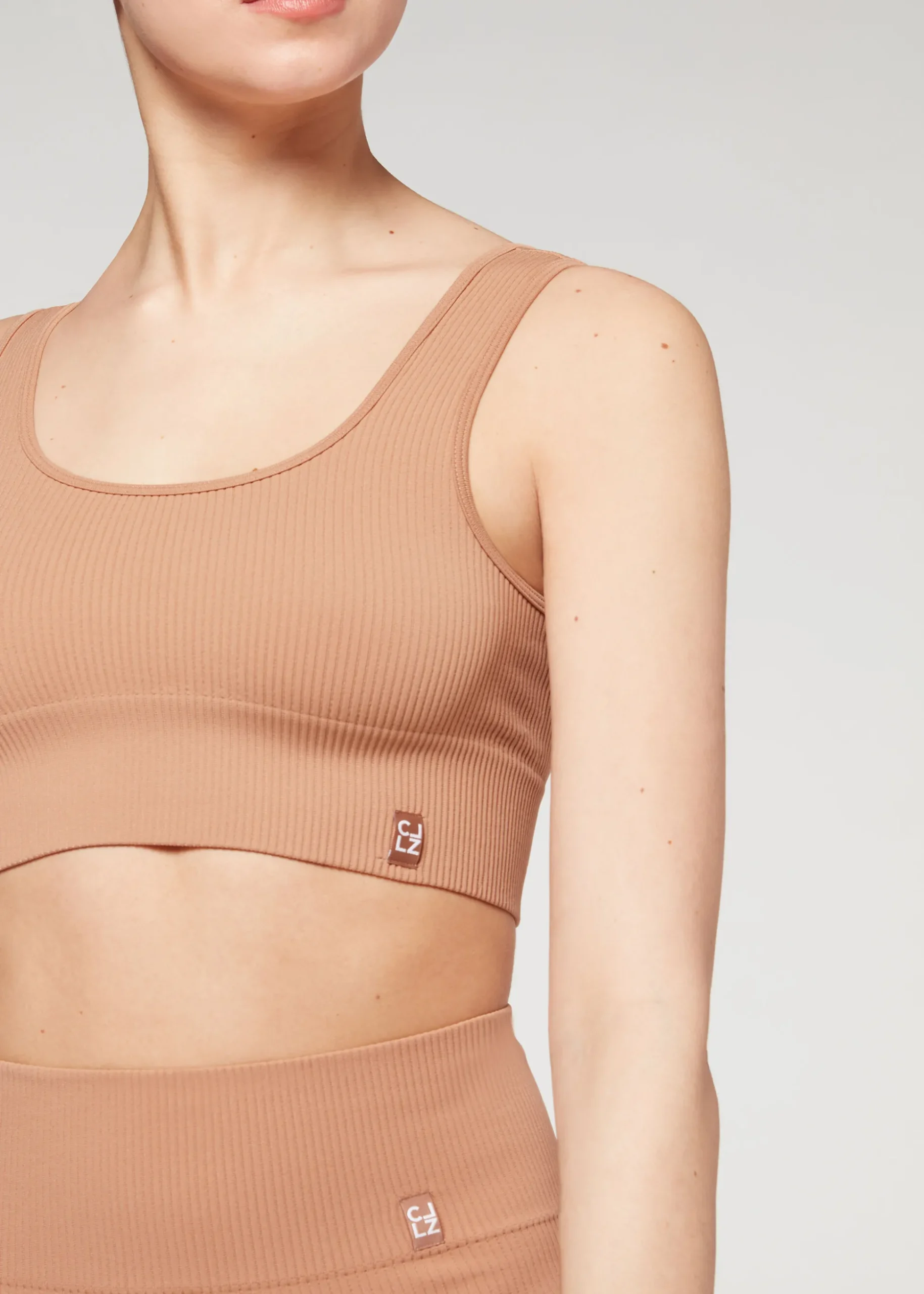 Brassiere Sport Sans Coutures Cotelee