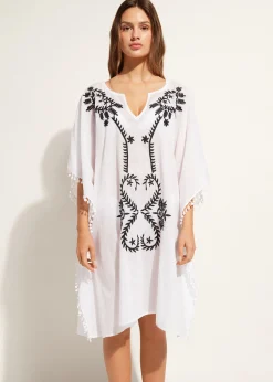 Caftan Kimono Avec Broderie Et Passementerie
