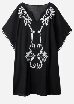 Caftan Kimono Avec Broderie Et Passementerie