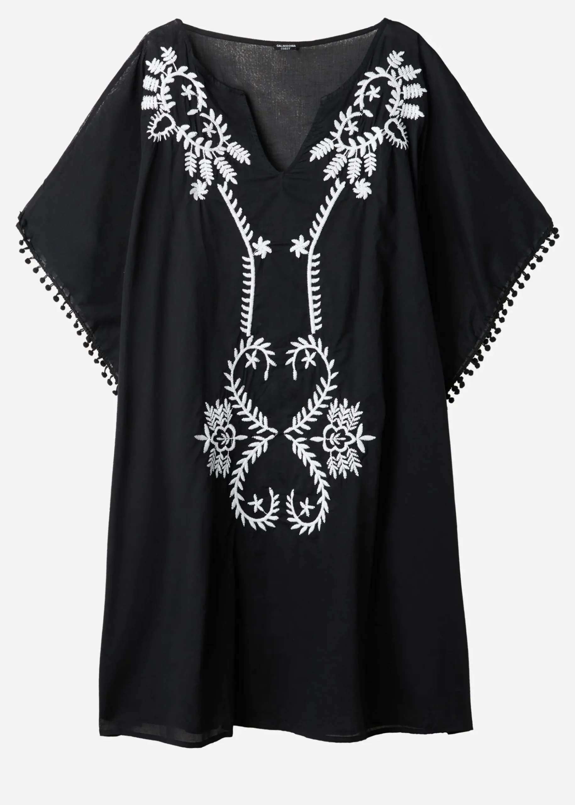 Caftan Kimono Avec Broderie Et Passementerie