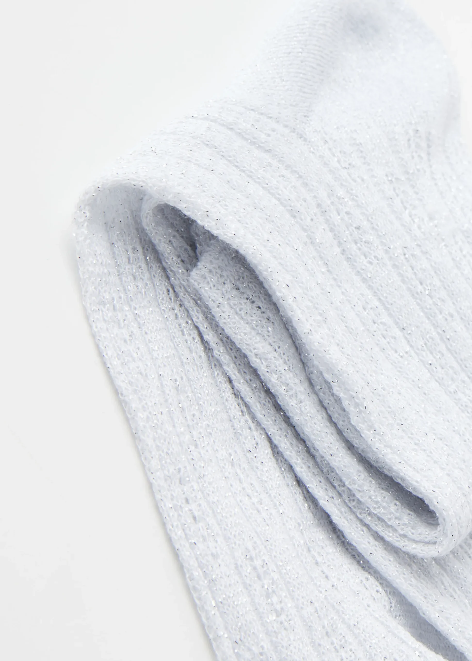 Chaussettes Basses A Maille En Epis Avec Paillettes