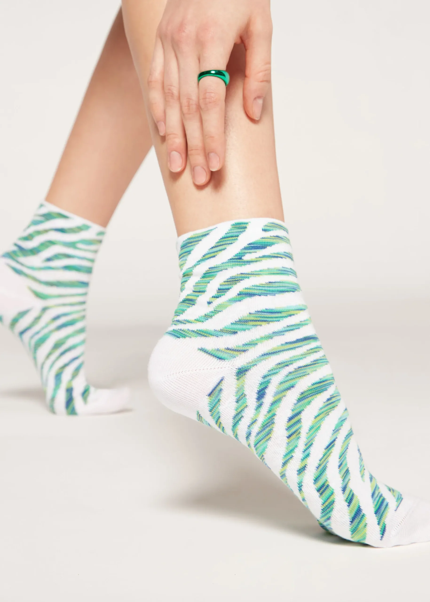 Chaussettes Basses A Motif Animalier
