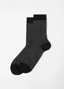 Chaussettes Basses A Motifs Geometriques Pour Homme