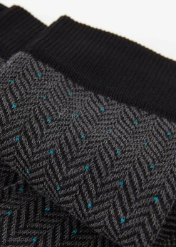 Chaussettes Basses A Motifs Geometriques Pour Homme