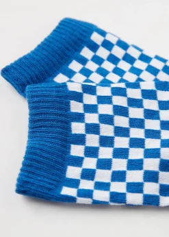 Chaussettes Basses A Motif A Carreaux