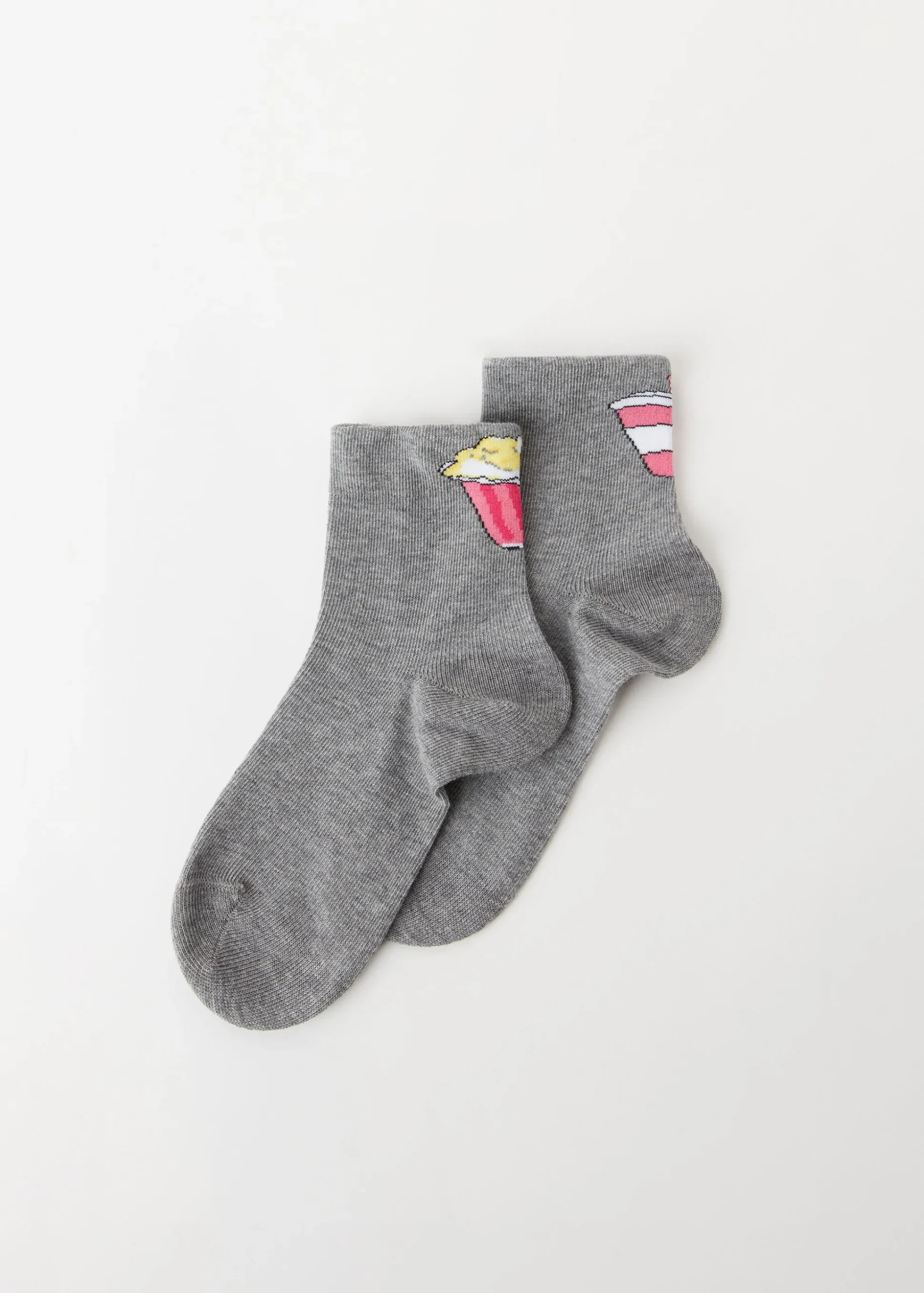 Chaussettes Basses A Motifs Aliments Pour Enfants