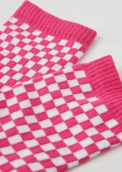 Chaussettes Basses A Motif A Carreaux