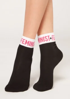 Chaussettes Basses A Motif Girl Power