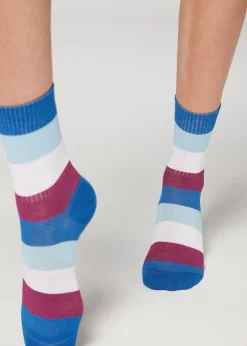 Chaussettes Basses A Motif Rayures