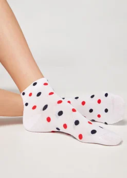 Chaussettes Basses Avec Motif A Pois