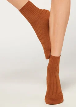 Chaussettes Basses Cotelees