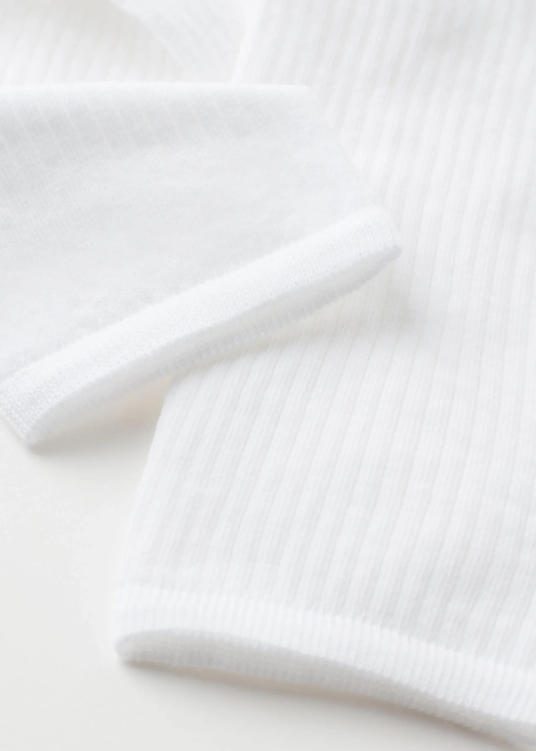 Chaussettes Basses Cotelees