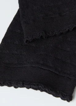 Chaussettes Basses En Resille A Motifs De Coeurs
