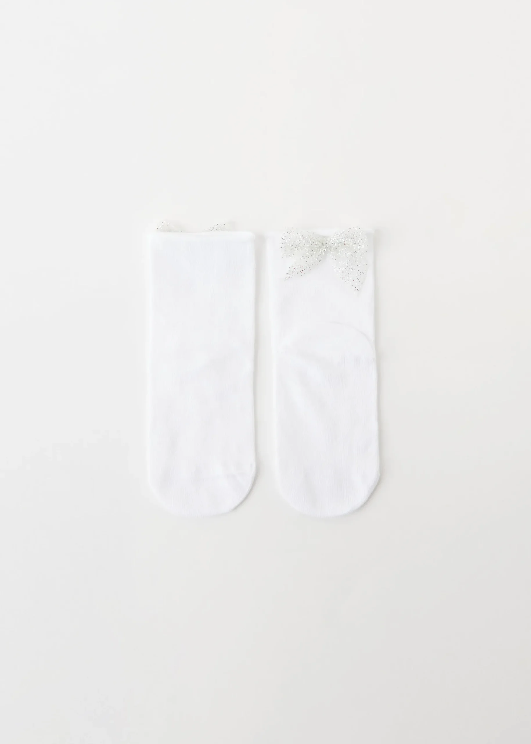 Chaussettes Basses Fille Avec Noeud Paillete