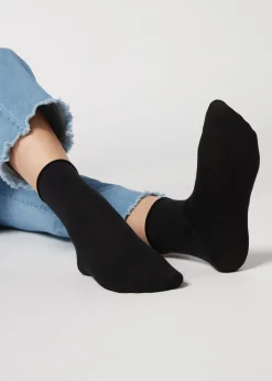 Chaussettes Courtes A Bords Francs En Laine Et Coton