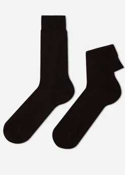 Chaussettes Courtes Avec Fil D'Ecosse Pour Homme