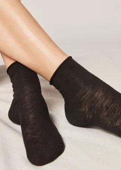 Chaussettes Courtes Avec Lin Et Viscose