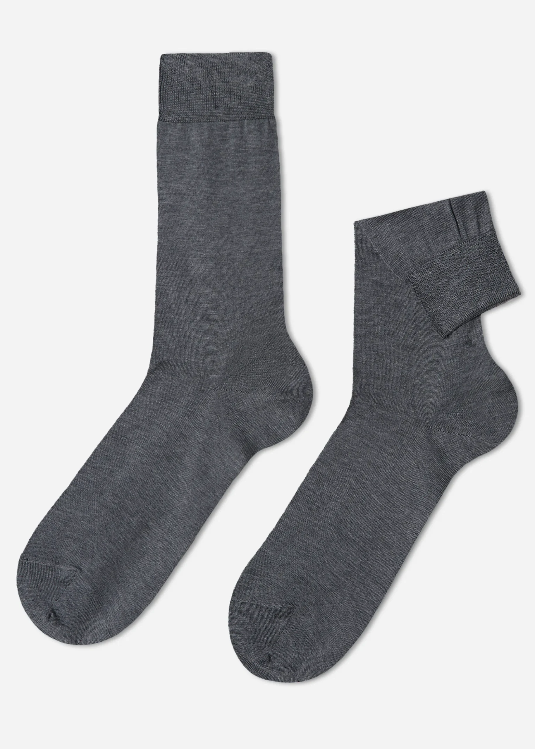 Chaussettes Courtes Avec Fil D'Ecosse Pour Homme