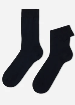 Chaussettes Courtes Avec Fil D'Ecosse Pour Homme
