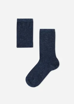 Chaussettes Courtes Cachemire Et Paillettes Pour Fille