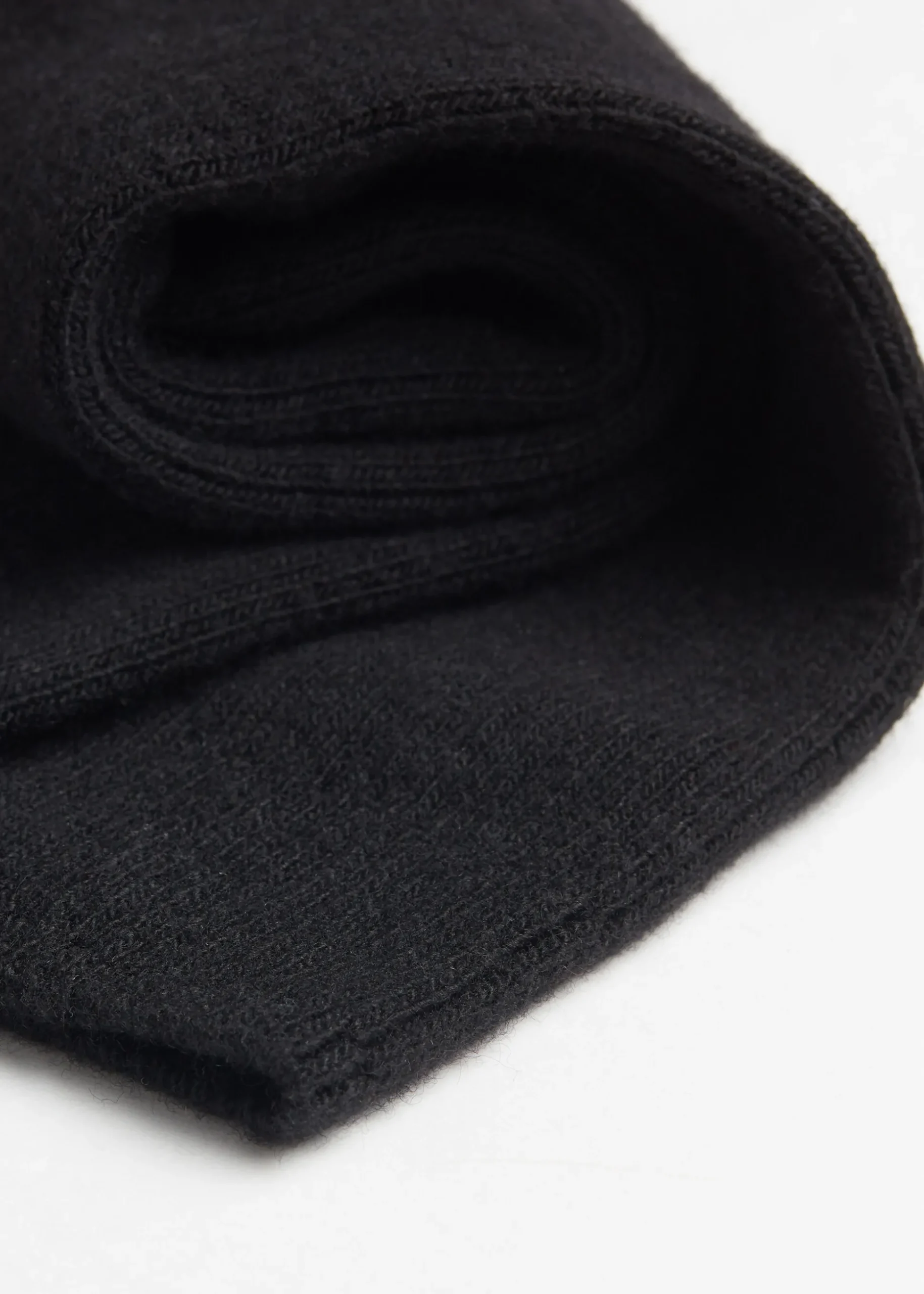 Chaussettes Courtes Cotelees En Laine Et Cachemire