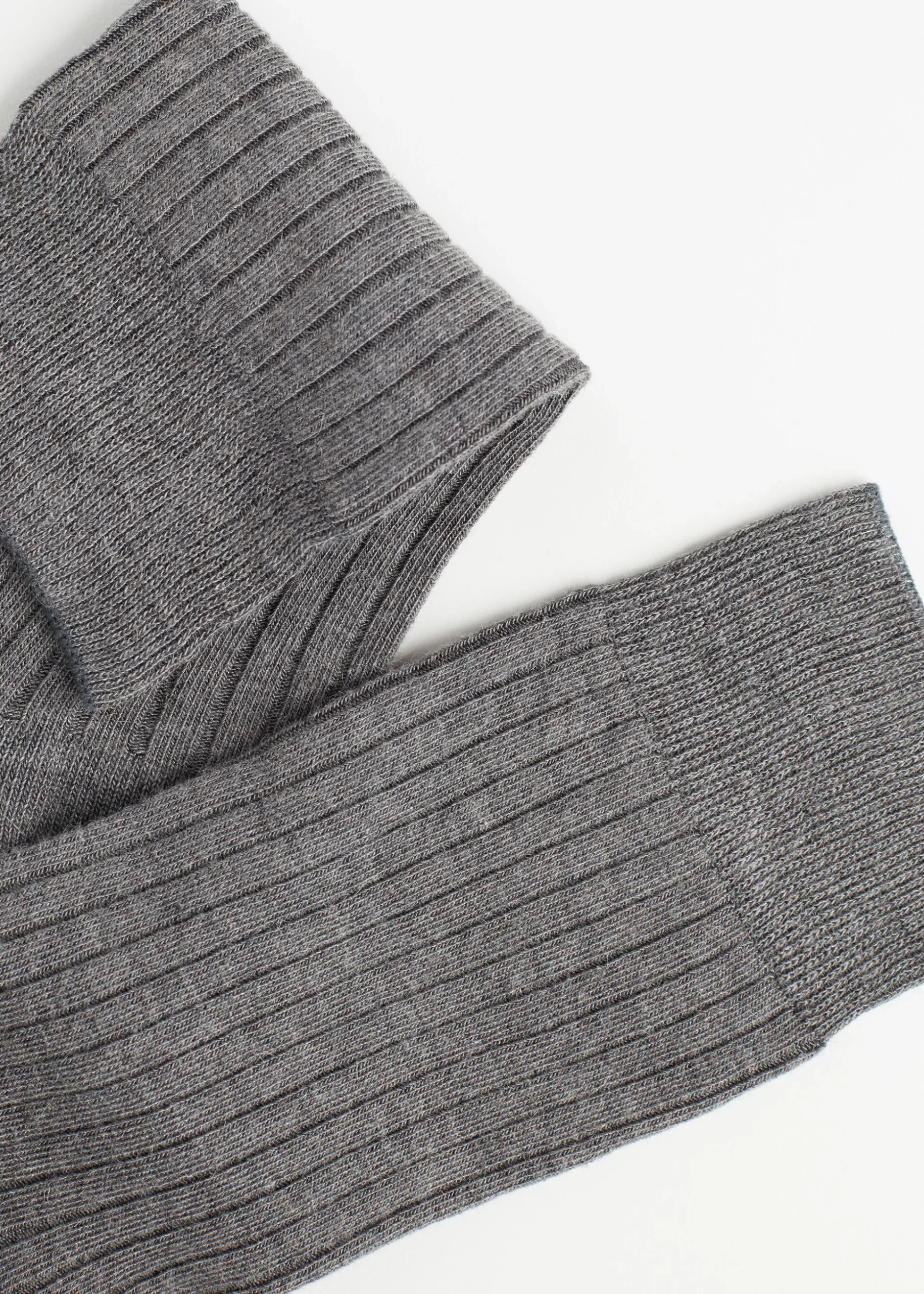 Chaussettes Courtes Cotelees En Cachemire Pour Homme