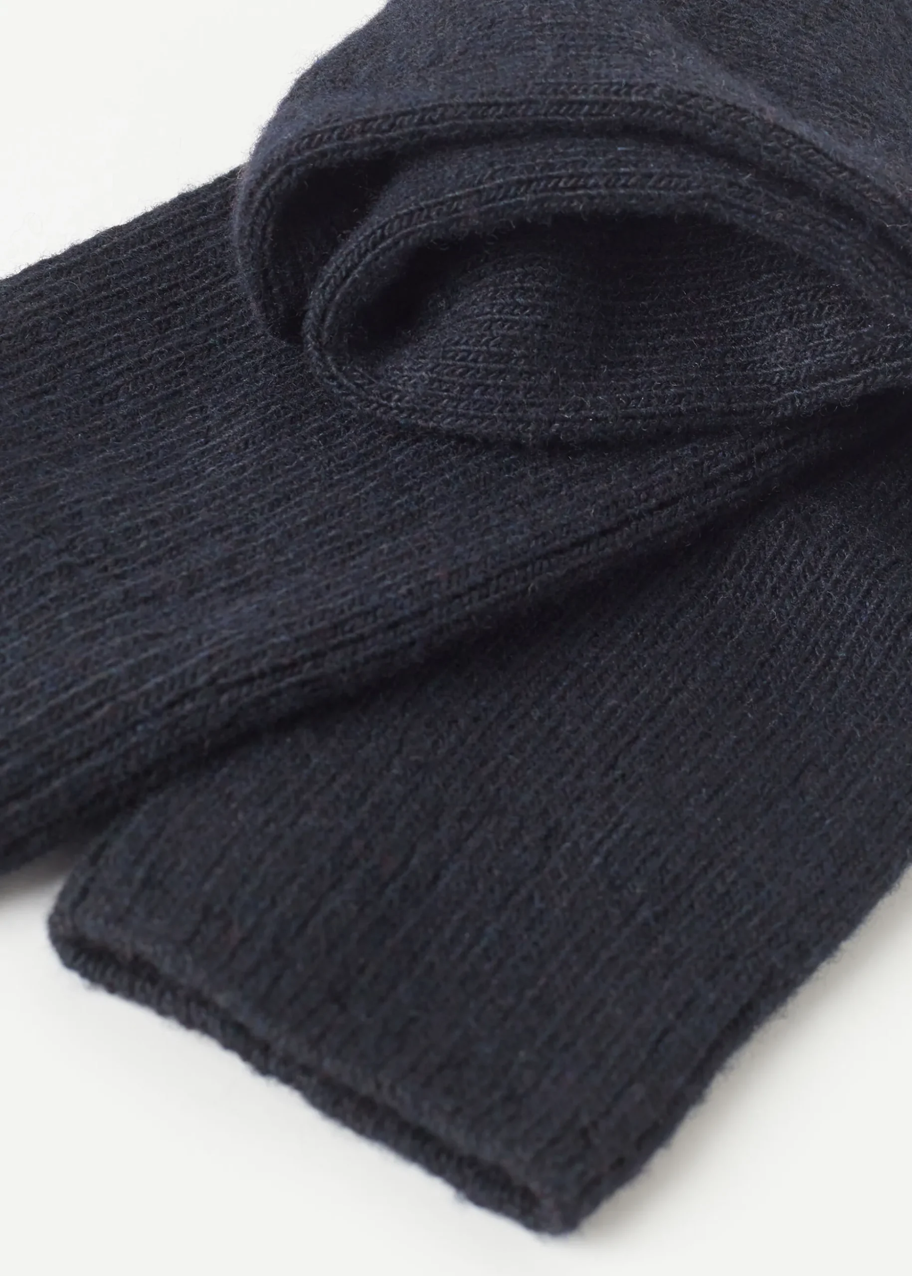 Chaussettes Courtes Cotelees En Laine Et Cachemire