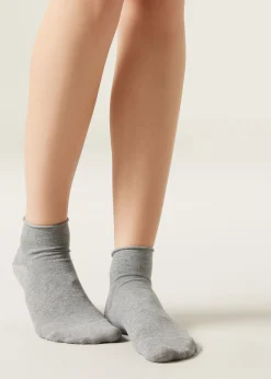 Chaussettes Courtes En Coton Sans Bordure