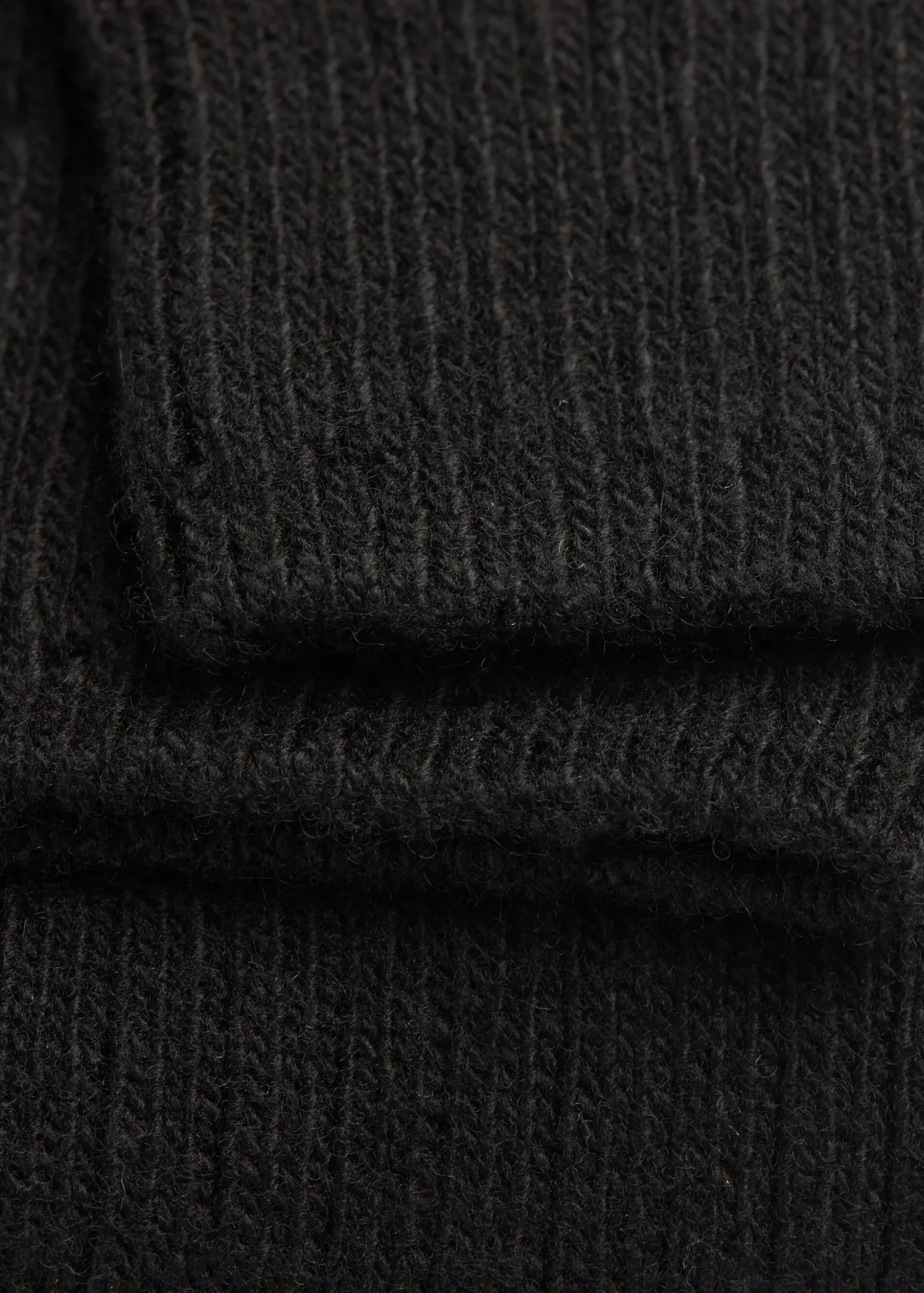 Chaussettes Hautes Cotelees Avec Laine Et Cachemire