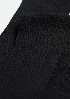Chaussettes Longues Cotelees En Fil D'Ecosse Pour Homme