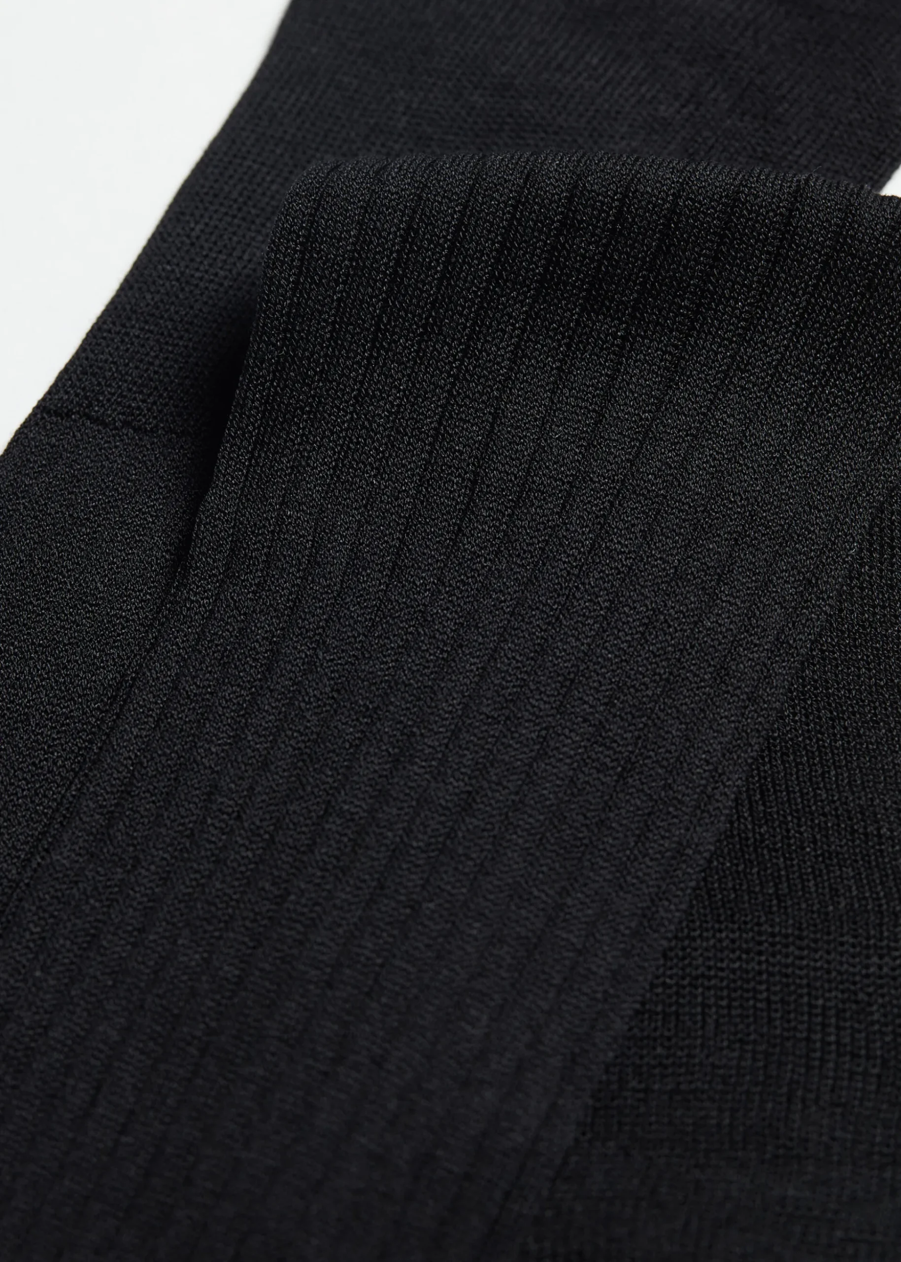 Chaussettes Longues Cotelees En Fil D'Ecosse Pour Homme