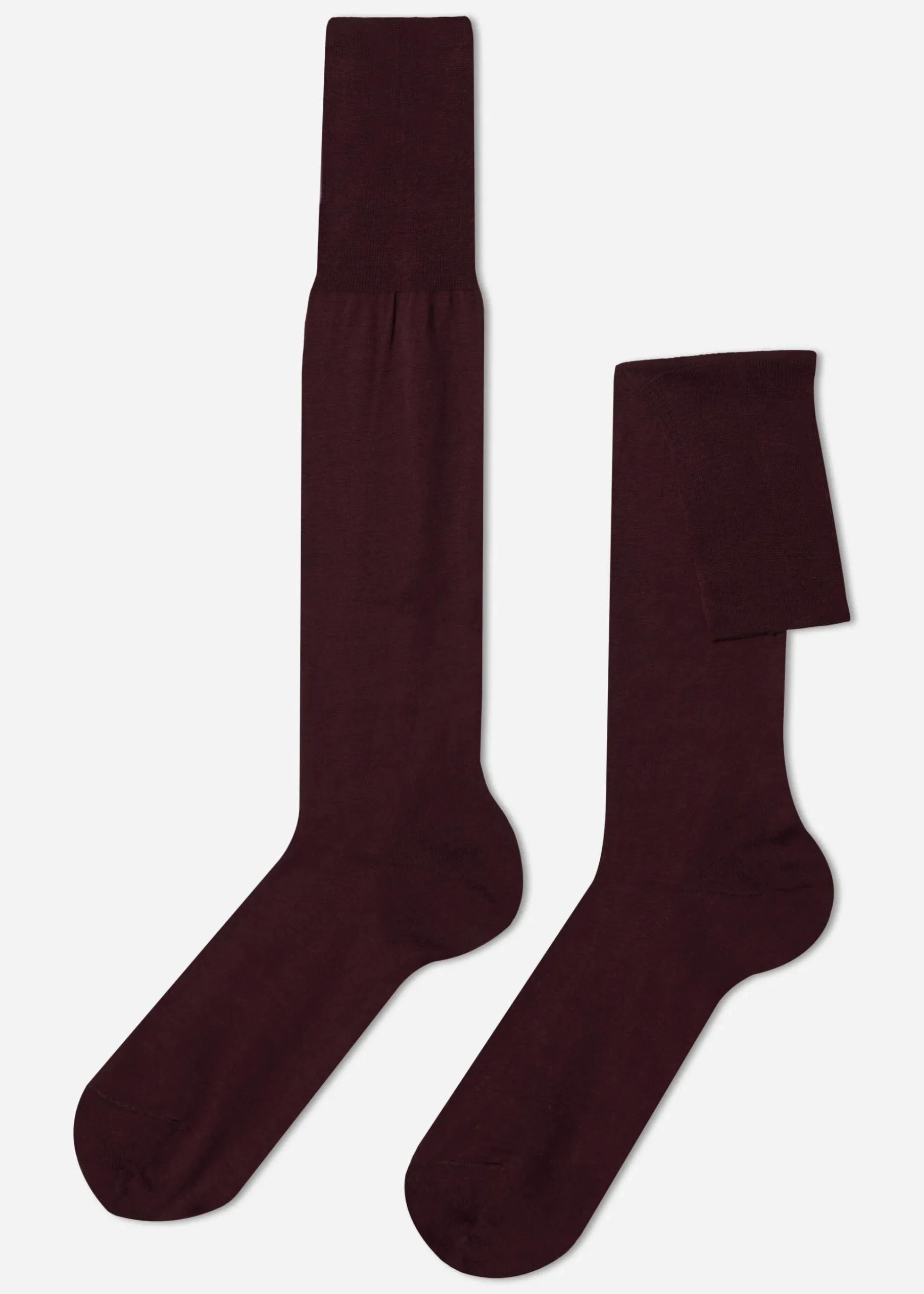 Chaussettes Longues En Fil D'Ecosse Pour Homme