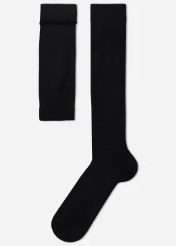 Chaussettes Longues En Fil D'Ecosse Pour Homme
