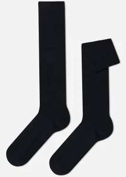 Chaussettes Longues En Laine Et Coton Pour Homme