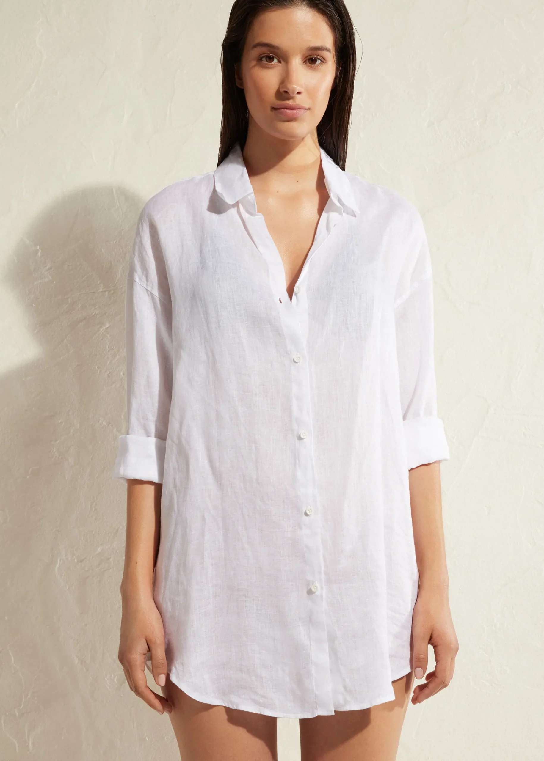 Chemise Longue En Lin