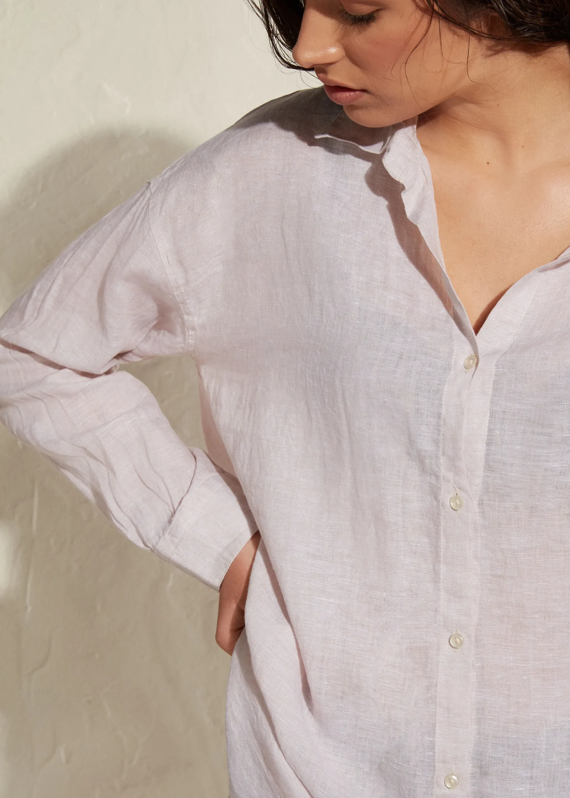 Chemise Longue En Lin