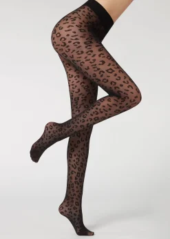 Collant 30 Deniers A Motifs Animaliers