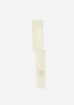 Collant Resille Pois Avec Noeud Paillete Pour Fille