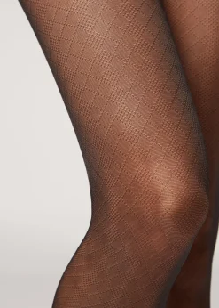 Collant Transparent 20 Deniers Losanges Eco