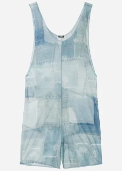 Combishort En Patchwork Denim