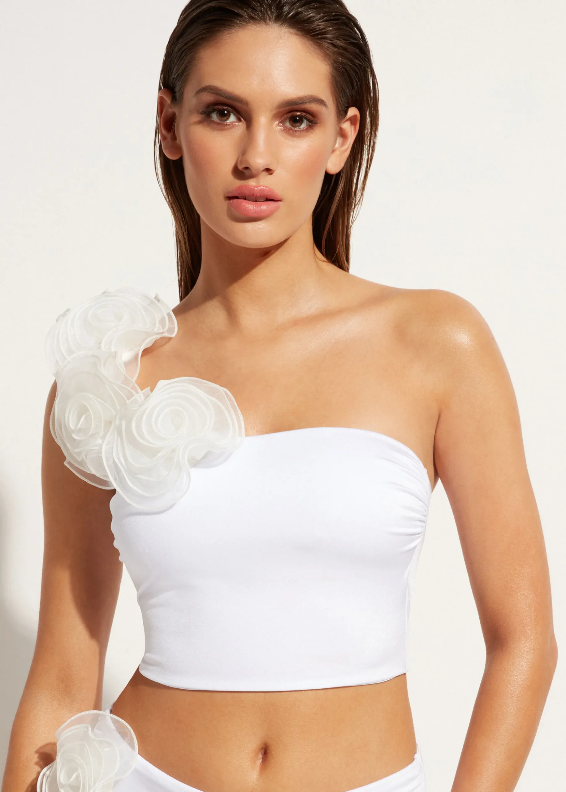 Haut De Maillot Bandeau Bustier Une Bretelle Bora Bora