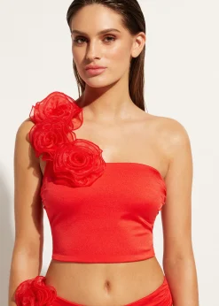Haut De Maillot Bandeau Bustier Une Bretelle Bora Bora